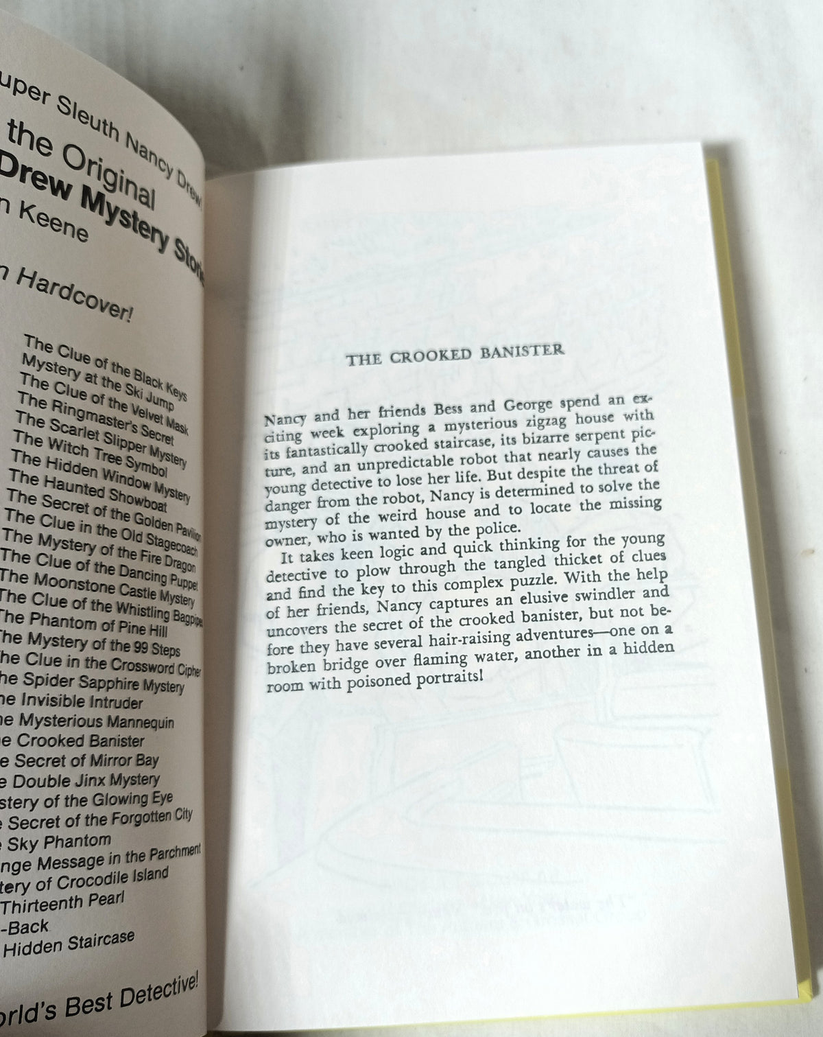 Nancy Drew Mystery Stories #48 The Crooked Banister Carolyn Keene 1997 - TulipStuff