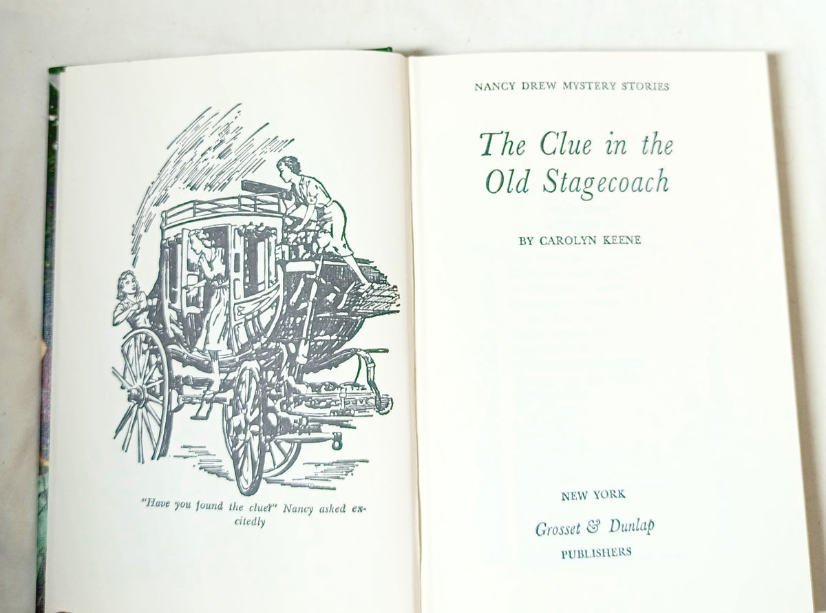 Nancy Drew Mystery Stories #37 The Clue In The Old Stagecoach 1973 - TulipStuff