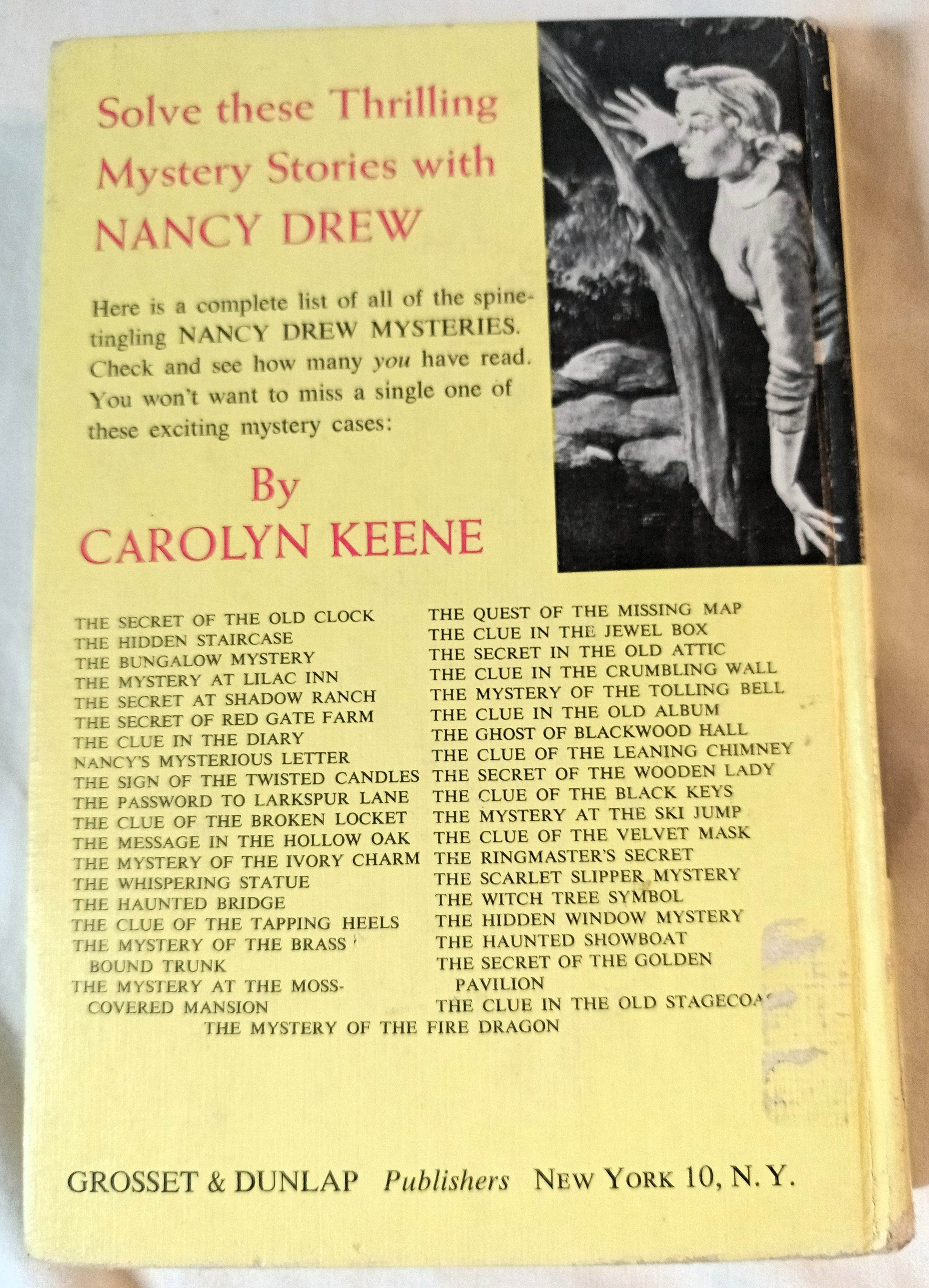 Nancy Drew Mystery #5 The Secret Of Shadow Ranch Carolyn Keene 1962 - TulipStuff