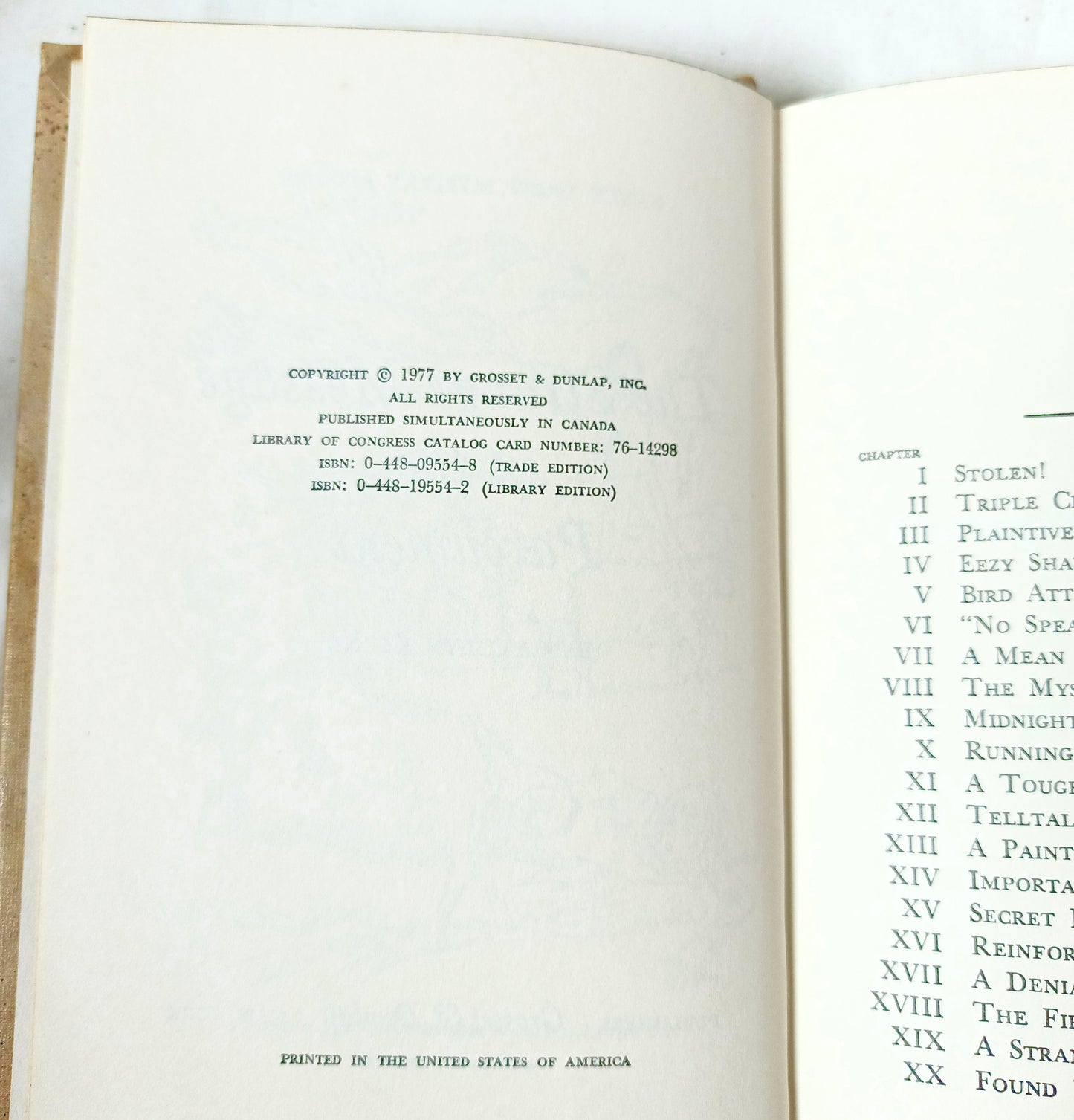 Nancy Drew Mystery #54 The Strange Message In The Parchment 1977 - Tuliptuff