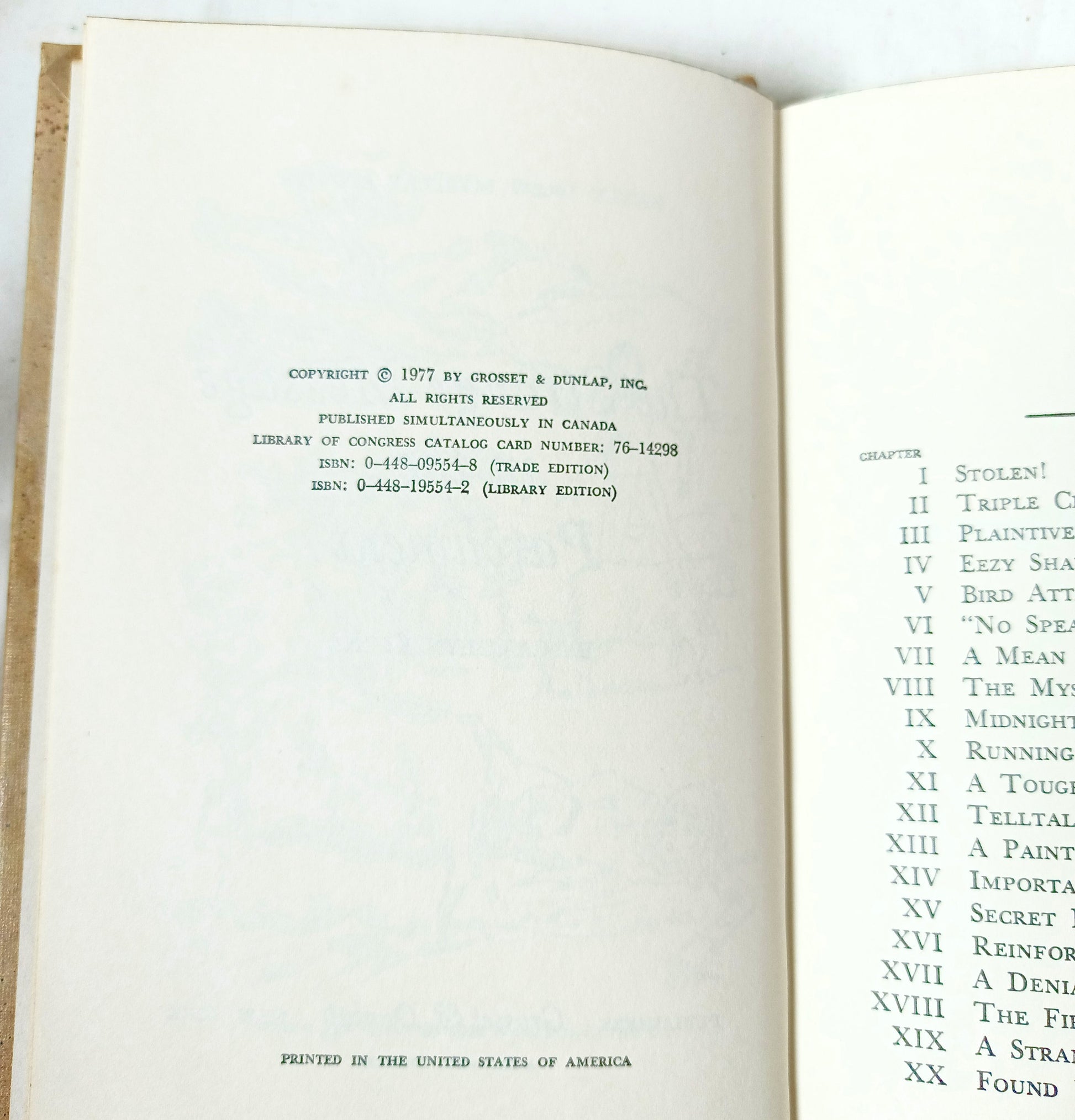 Nancy Drew Mystery #54 The Strange Message In The Parchment 1977 - Tuliptuff