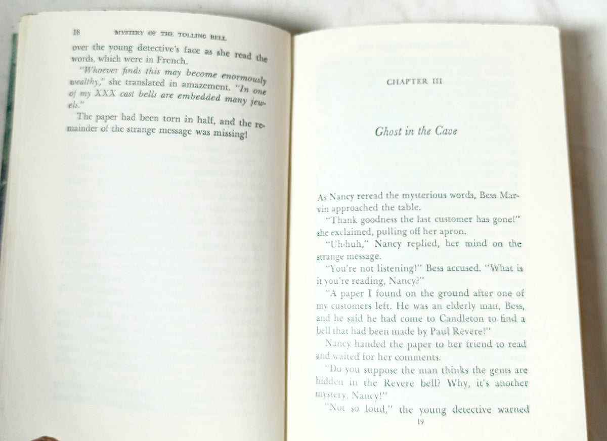 Mystery of the Tolling Bell Nancy Drew Mystery #23 Carolyn Keene 1973 - TulipStuff