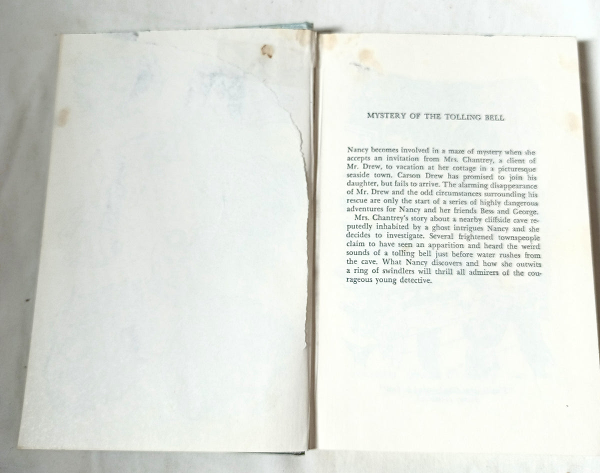 Mystery of the Tolling Bell Nancy Drew Mystery #23 Carolyn Keene 1973 - TulipStuff