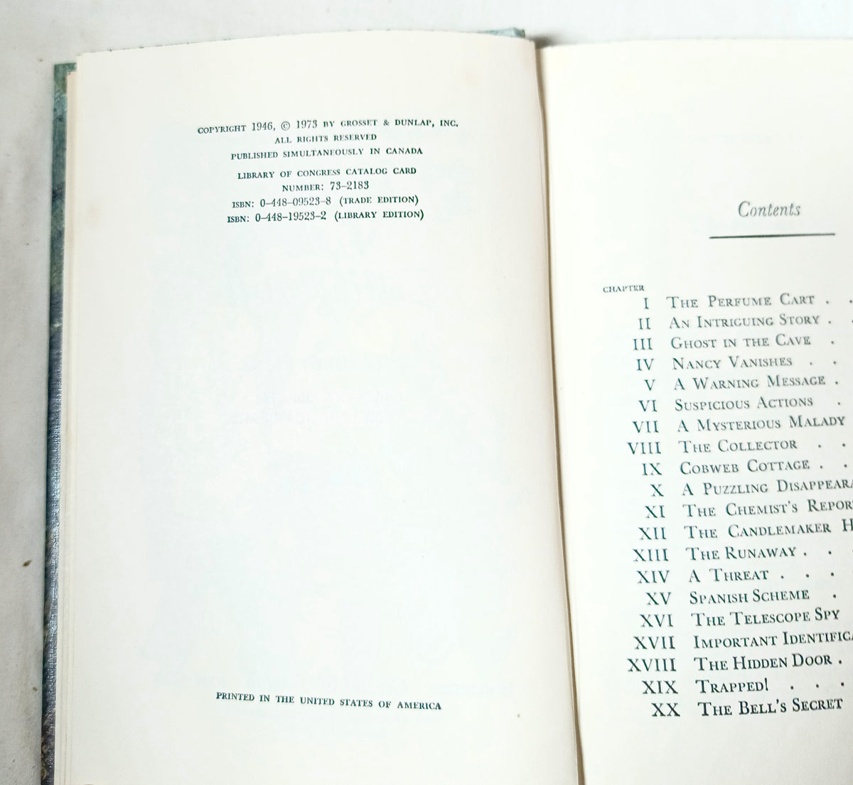 Mystery of the Tolling Bell Nancy Drew Mystery #23 Carolyn Keene 1973 - TulipStuff