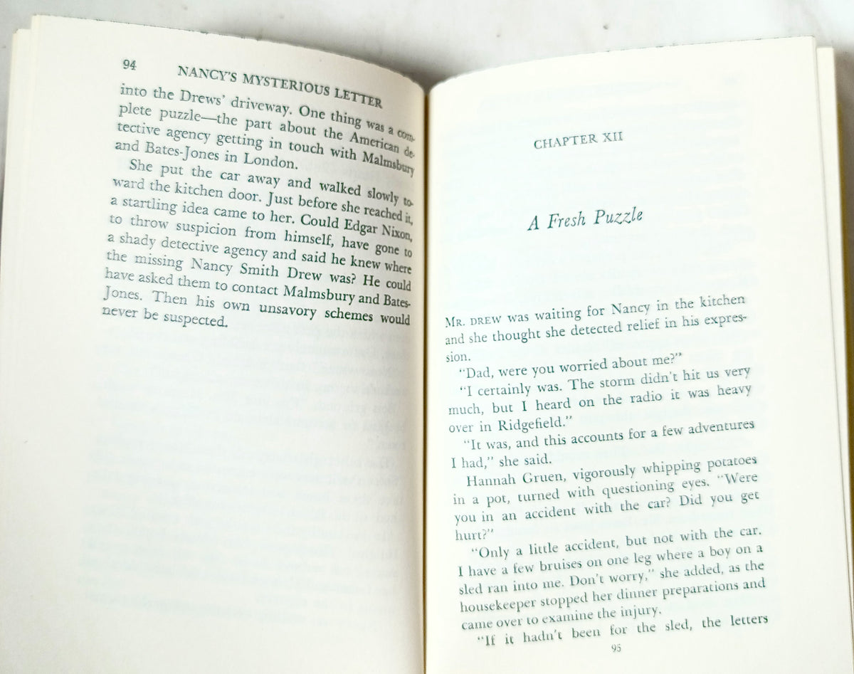 Nancy Drew Mystery #8 Nancy's Mysterious Letter Carolyn Keene 1973 - TulipStuff