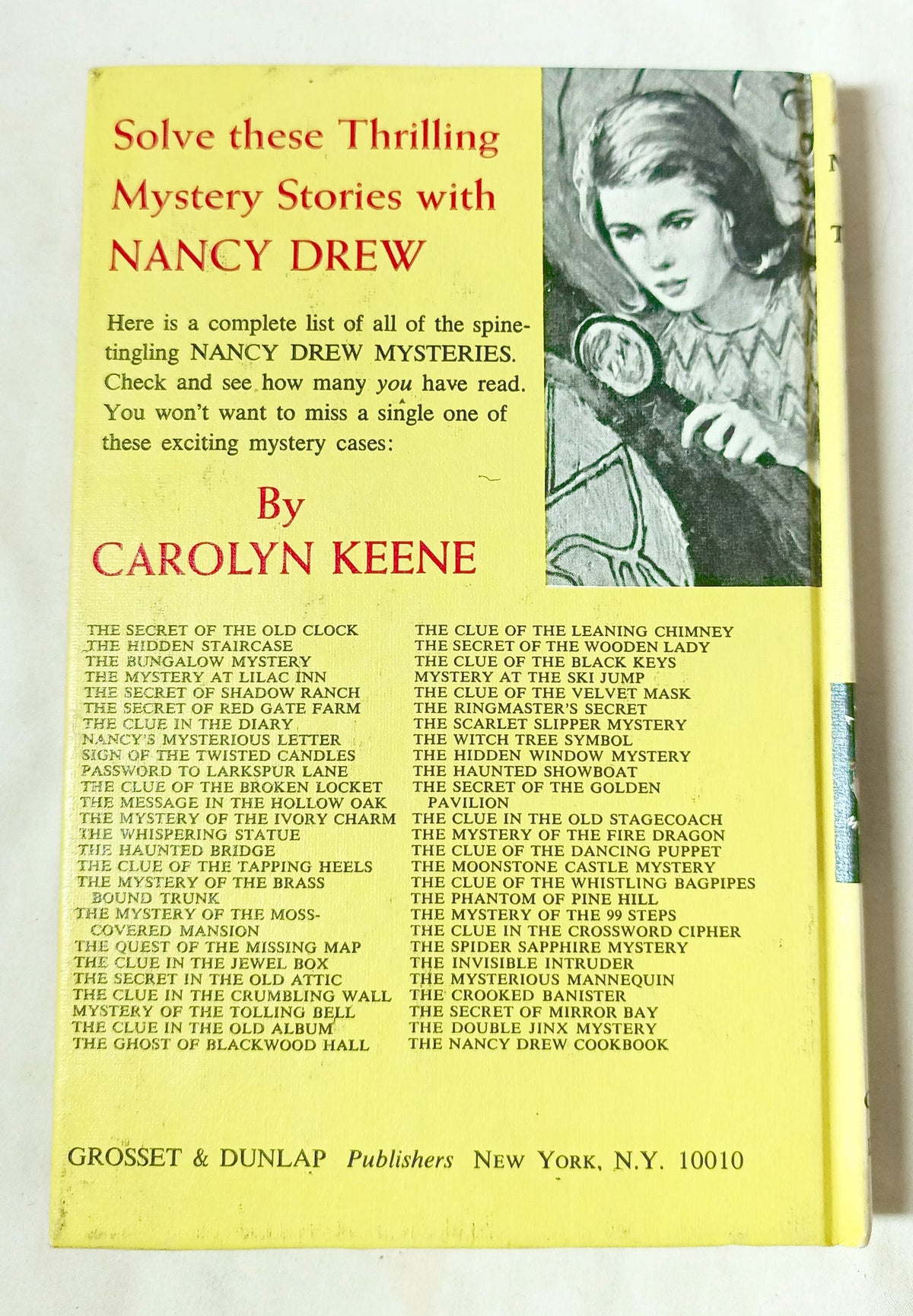 Nancy Drew Mystery #8 Nancy's Mysterious Letter Carolyn Keene 1973 - TulipStuff