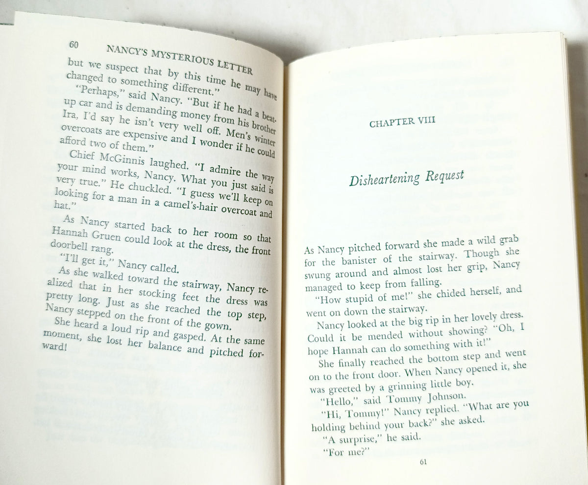 Nancy Drew Mystery #8 Nancy's Mysterious Letter Carolyn Keene 1973 - TulipStuff