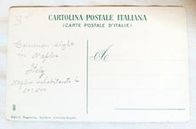 Load image into Gallery viewer, Napoli Il Carro Della Farina Naples Flour Wagon w/ Horses Oxen 1908 -TulipStuff
