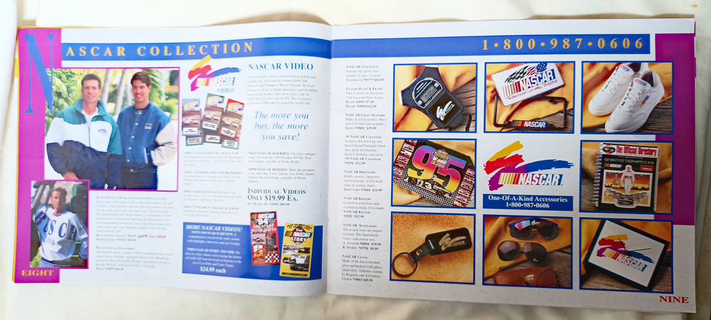 Spring 1995 Official NASCAR Wearables And Collectibles Catalog - TulipStuff