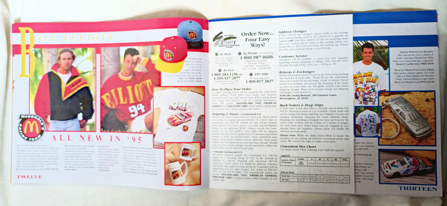 Spring 1995 Official NASCAR Wearables And Collectibles Catalog - TulipStuff