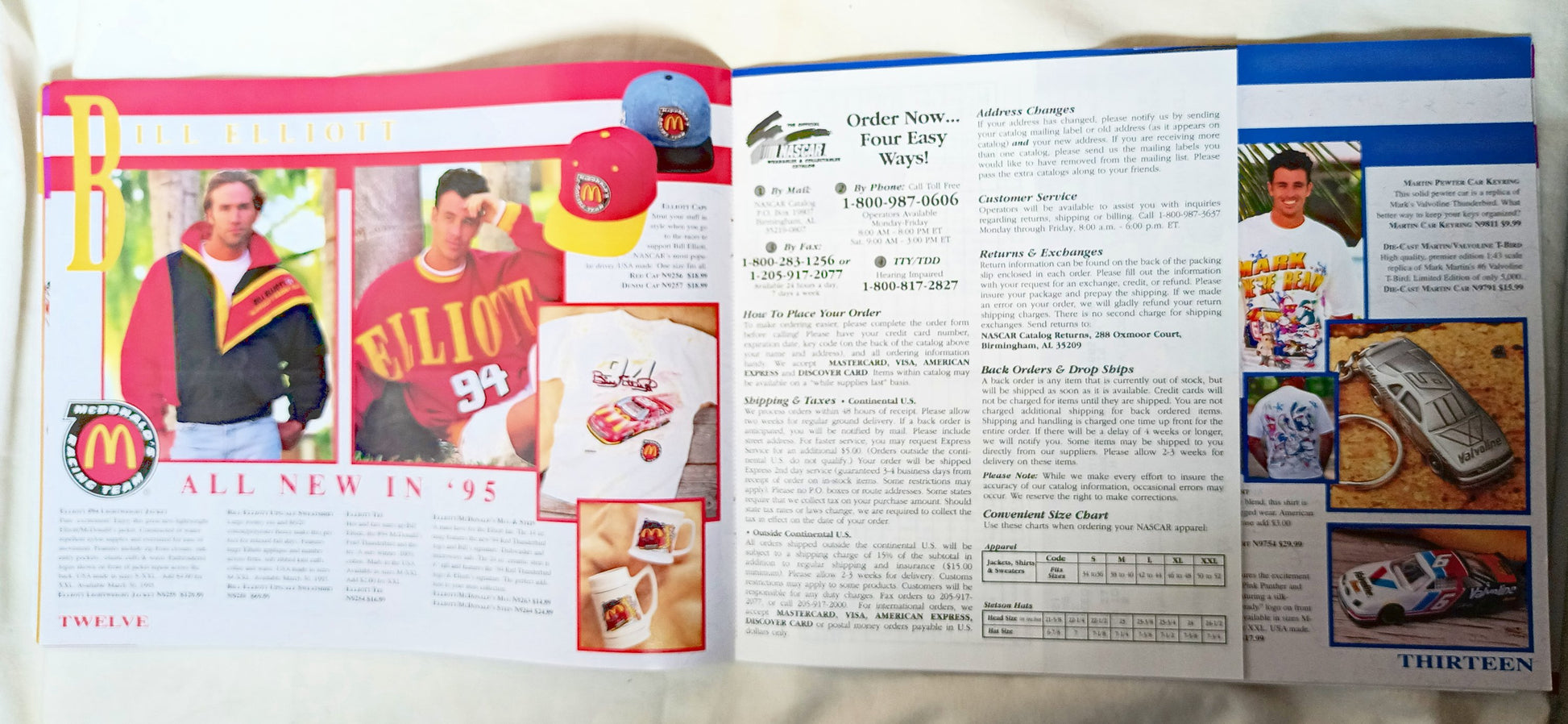 Spring 1995 Official NASCAR Wearables And Collectibles Catalog - TulipStuff