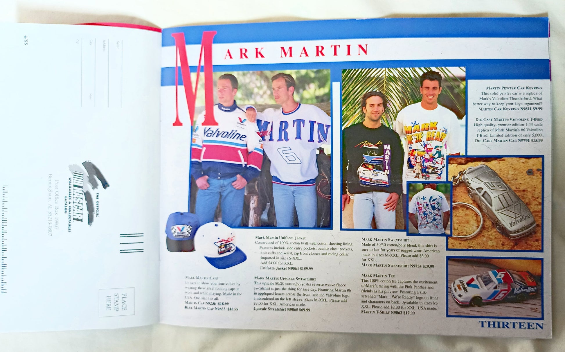 Spring 1995 Official NASCAR Wearables And Collectibles Catalog - TulipStuff