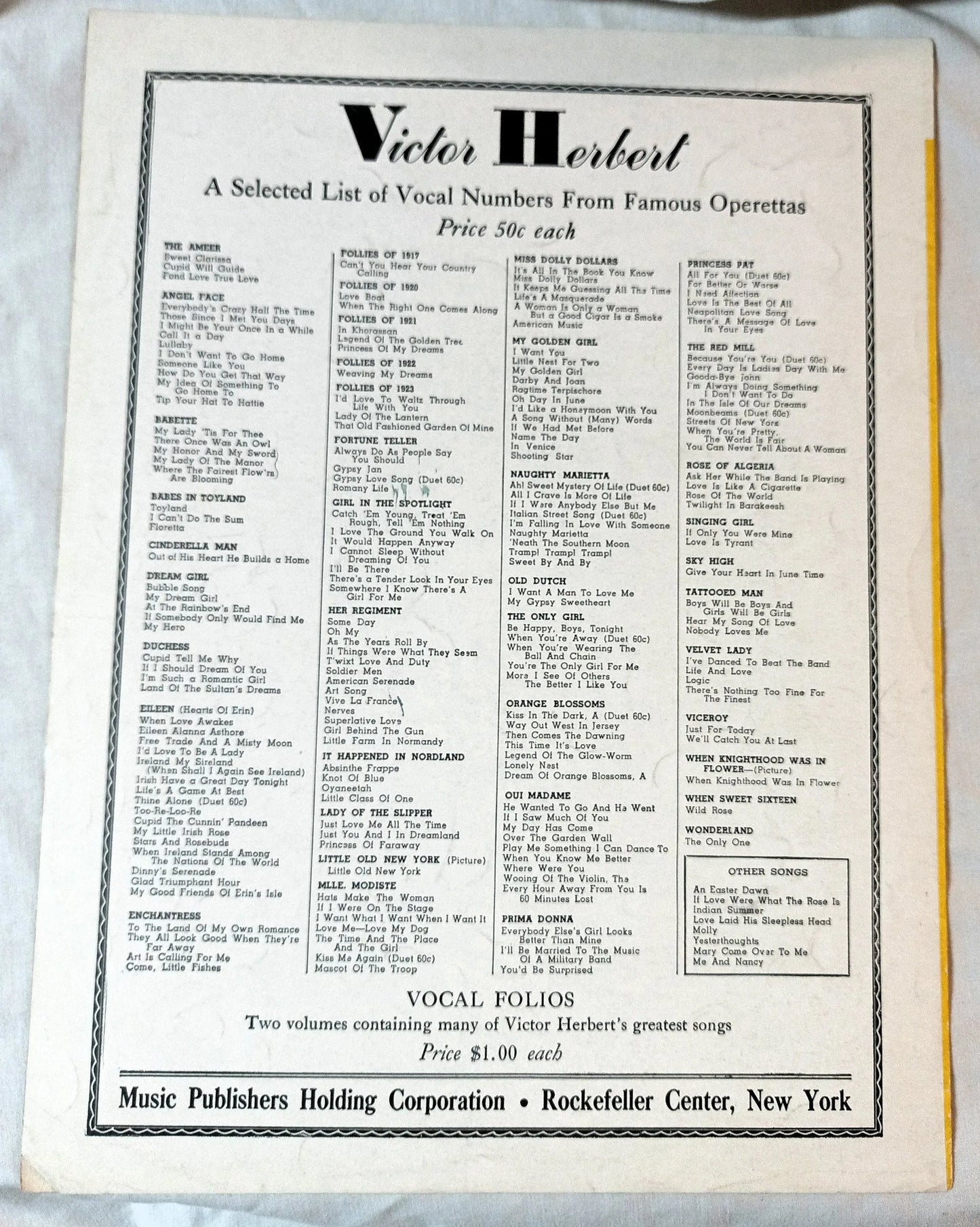 Ah Sweet Mystery Of Life Victor Herbert's Naughty Marietta Sheet Music 1944 - TulipStuff