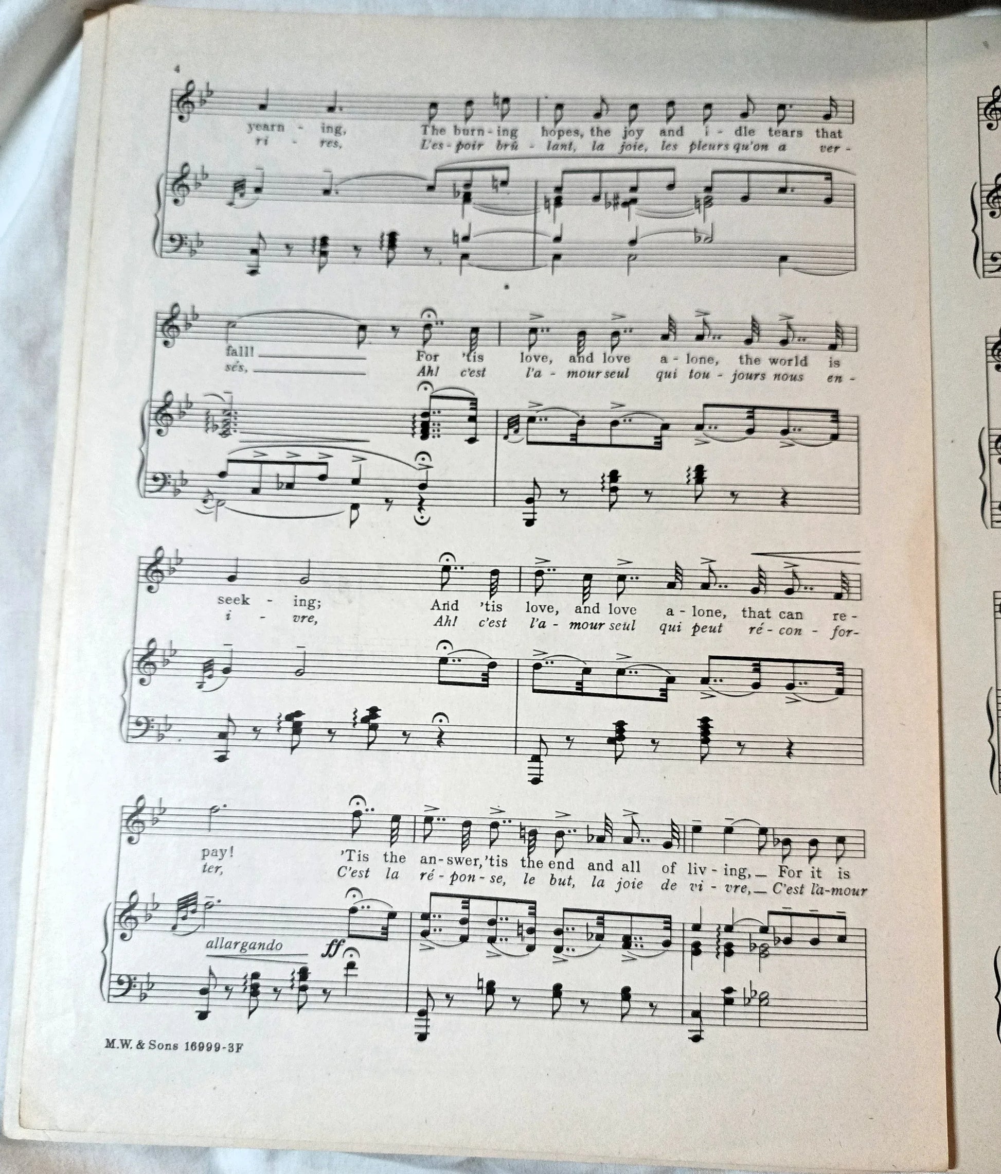 Ah Sweet Mystery Of Life Victor Herbert's Naughty Marietta Sheet Music 1944 - TulipStuff