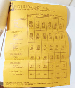 Nauru Pacific Line M.V. Enna G 1977 Marketing Packet And Deck Plans - TulipStuff