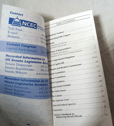 NCEC 111th Congress Congressional Directory February 2009 Edition - TulipStuff