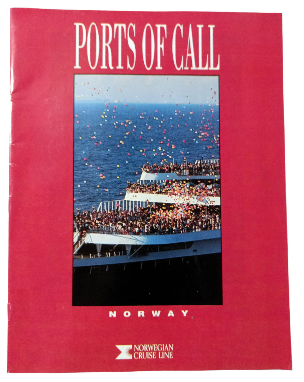 Norwegian Cruise Line ss Norway Ports Of Call Magazine 1990 - TulipStuff