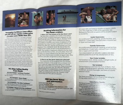 Norwegian Caribbean Lines NCL Sea Saver '83 Caribbean Cruises - TulipStuff