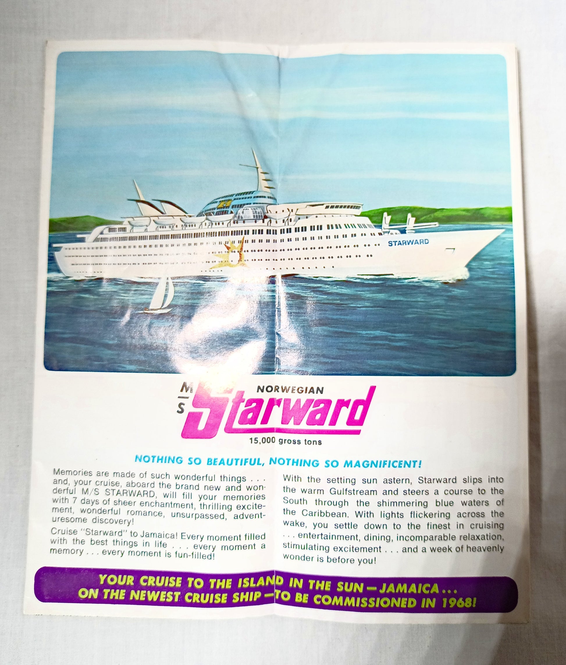 Norwegian Caribbean Lines M/S Starward Preview Maiden Voyage 1968 - TulipStuff