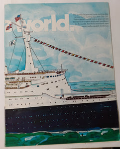 Norwegian Caribbean Lines ss Norway 1980 Introductory Announcement Brochure - TulipStuff