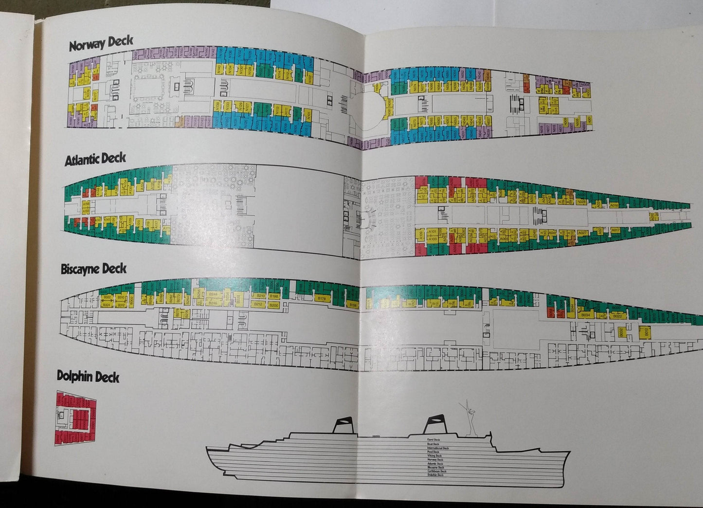 Norwegian Caribbean Lines ss Norway 1980 Introductory Announcement Brochure - TulipStuff