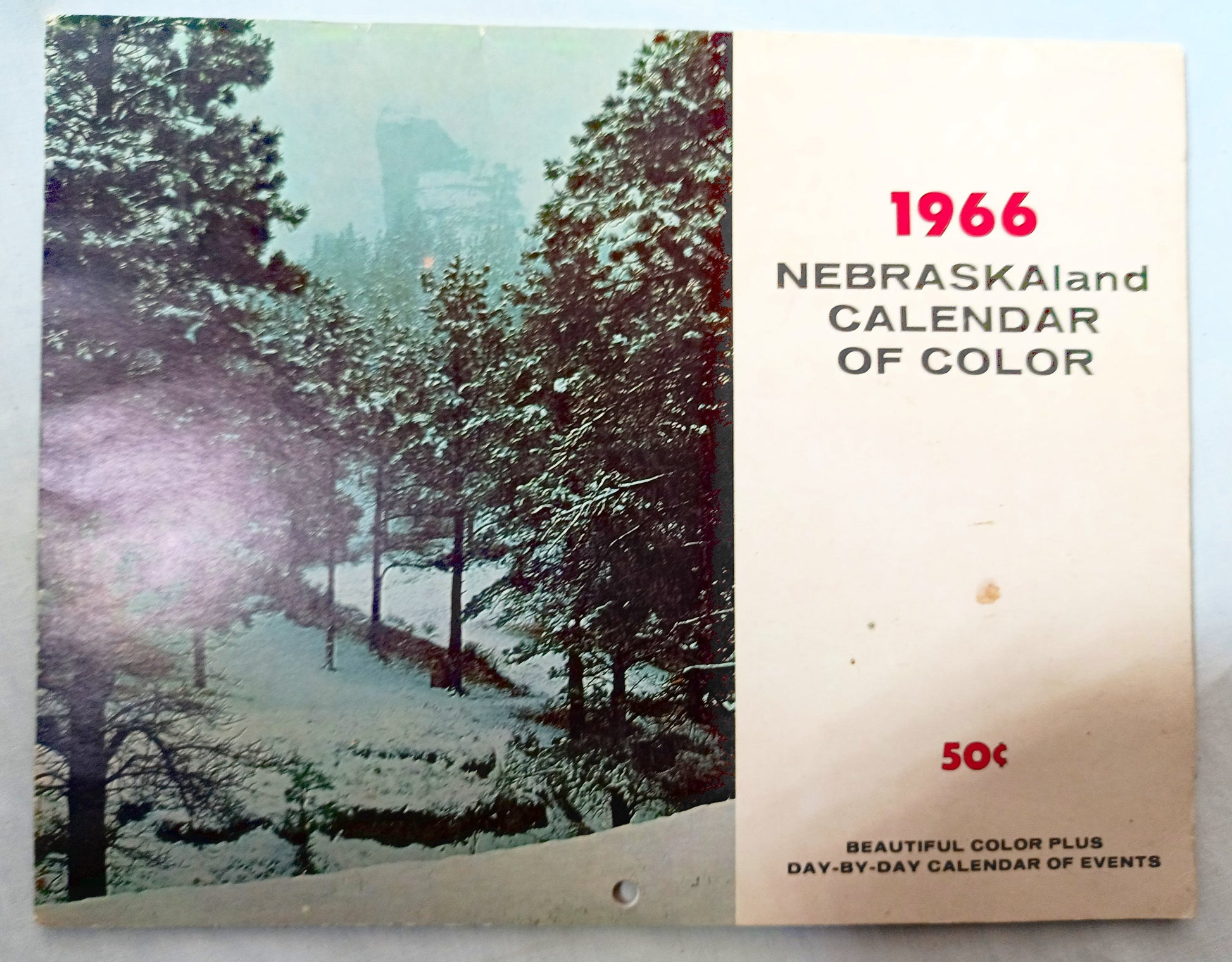 NEBRASKAland Wall Calendar of Color and Events 1966 - TulipStuff