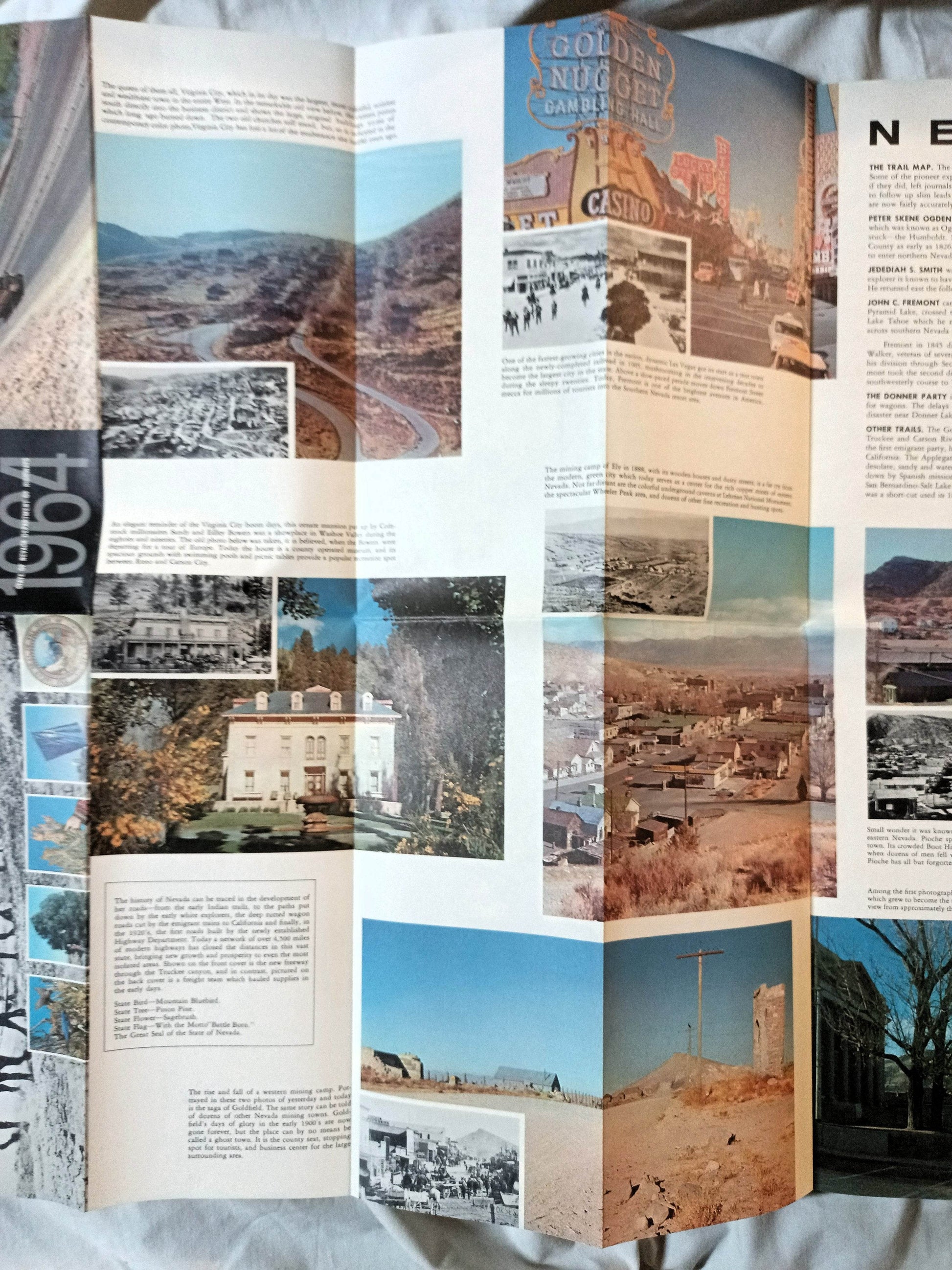 Nevada Centennial Official State Highway Map 1963-1964 - TulipStuff