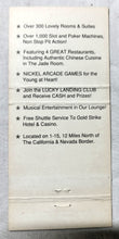 Load image into Gallery viewer, Nevada Landing Hotel And Casino Jean NV Matchbook Cover 1990&#39;s - TulipStuff
