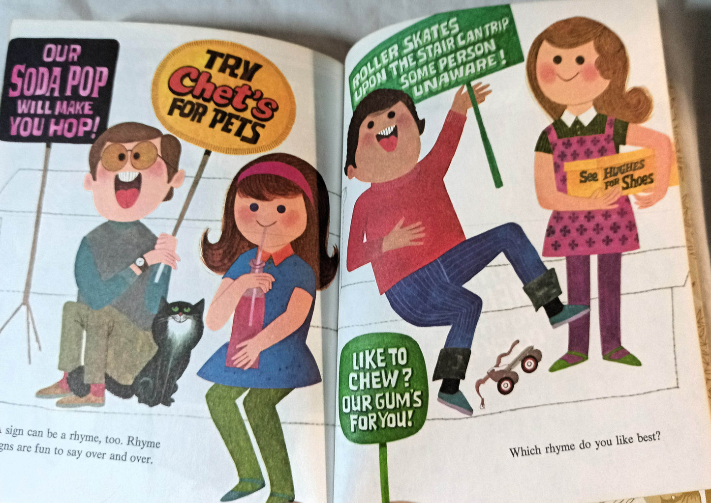 Never Pat A Bear A Book About Signs Little Golden Book #105 1972 - TulipStuff