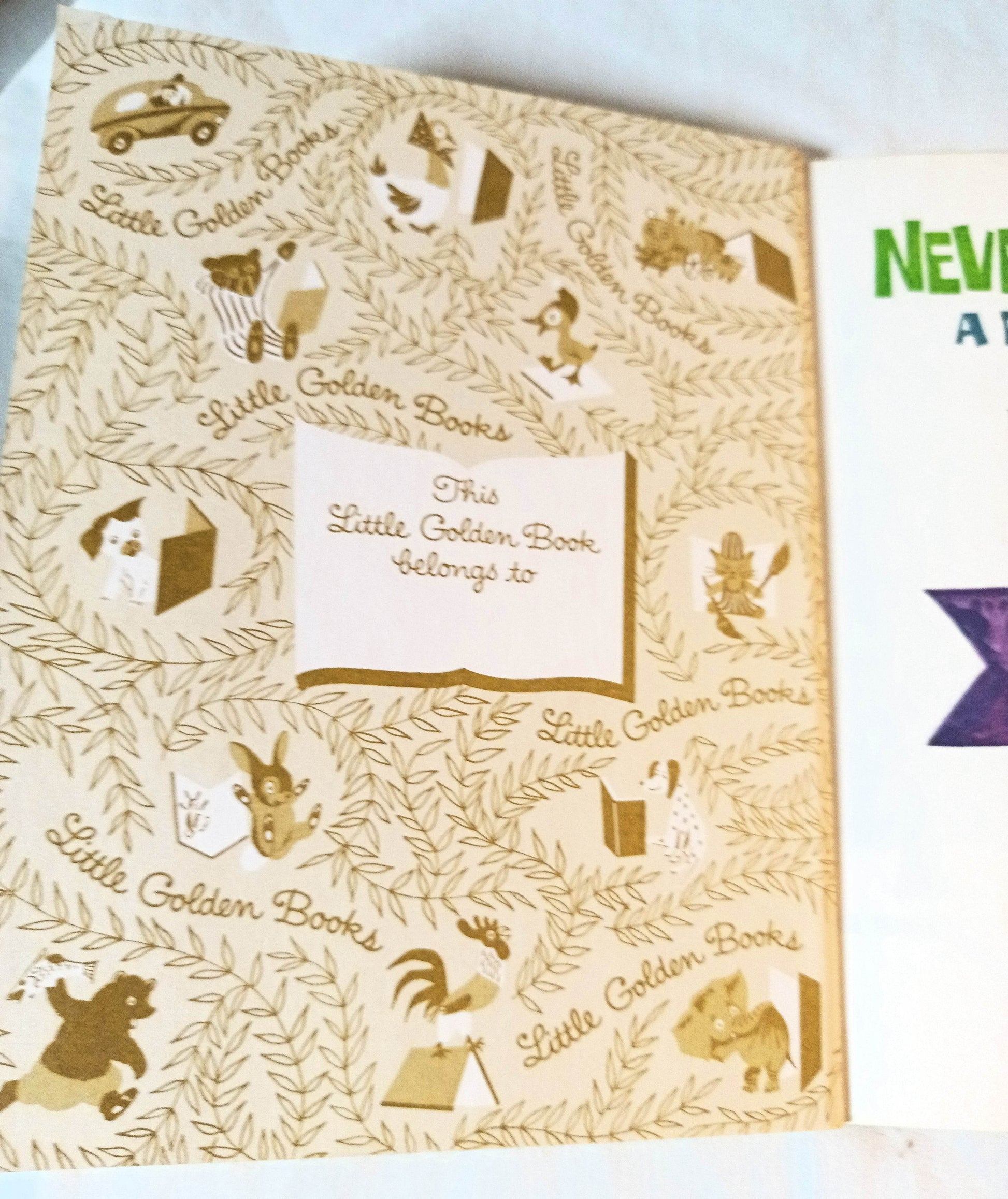 Never Pat A Bear A Book About Signs Little Golden Book #105 1972 - TulipStuff