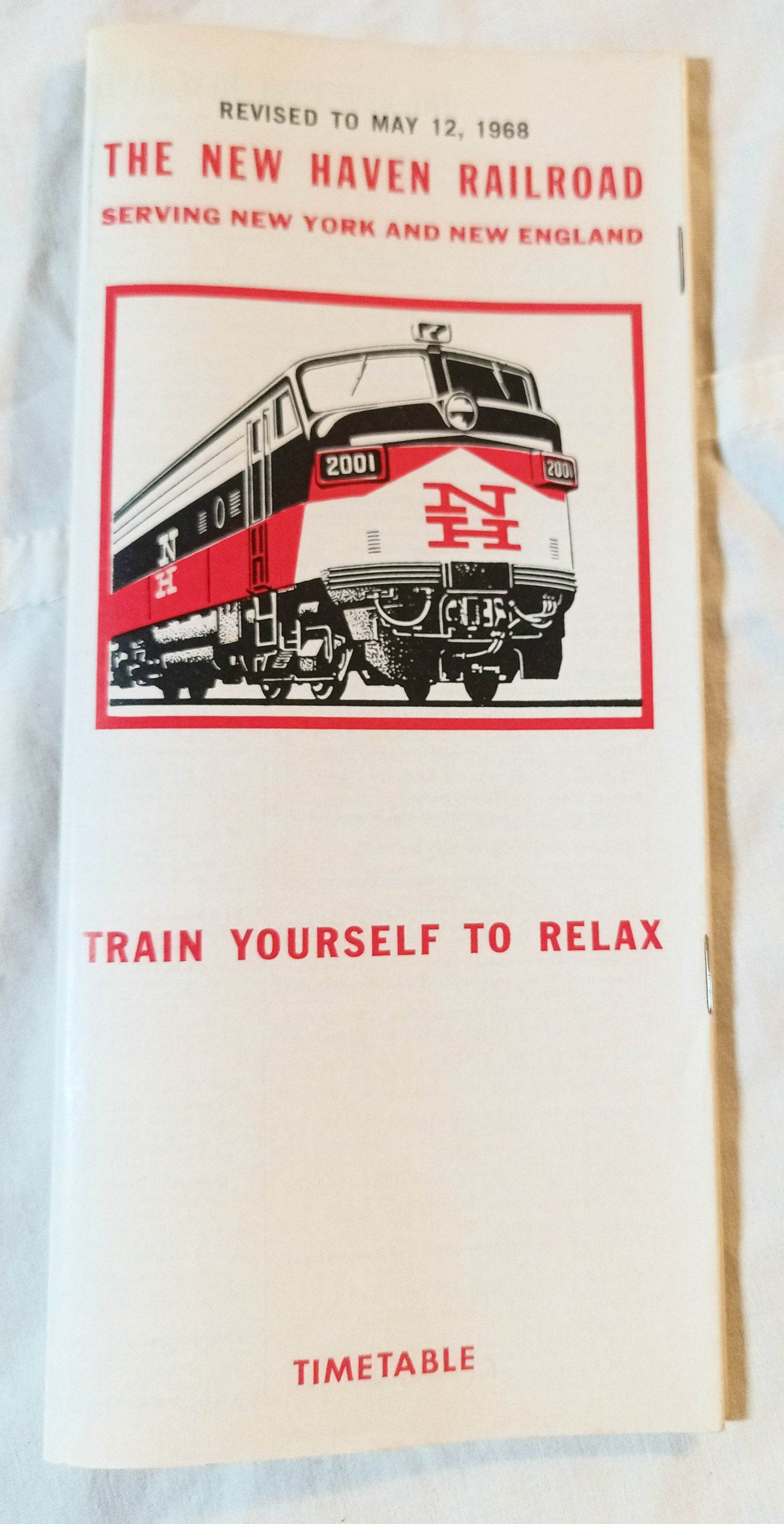 New Haven Railroad Passenger System Timetable Schedules May 1968 - TulipStuff