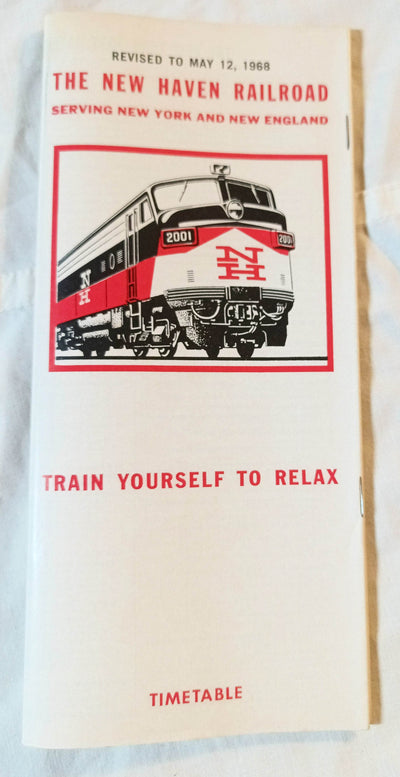 New Haven Railroad Passenger System Timetable Schedules May 1968 - TulipStuff