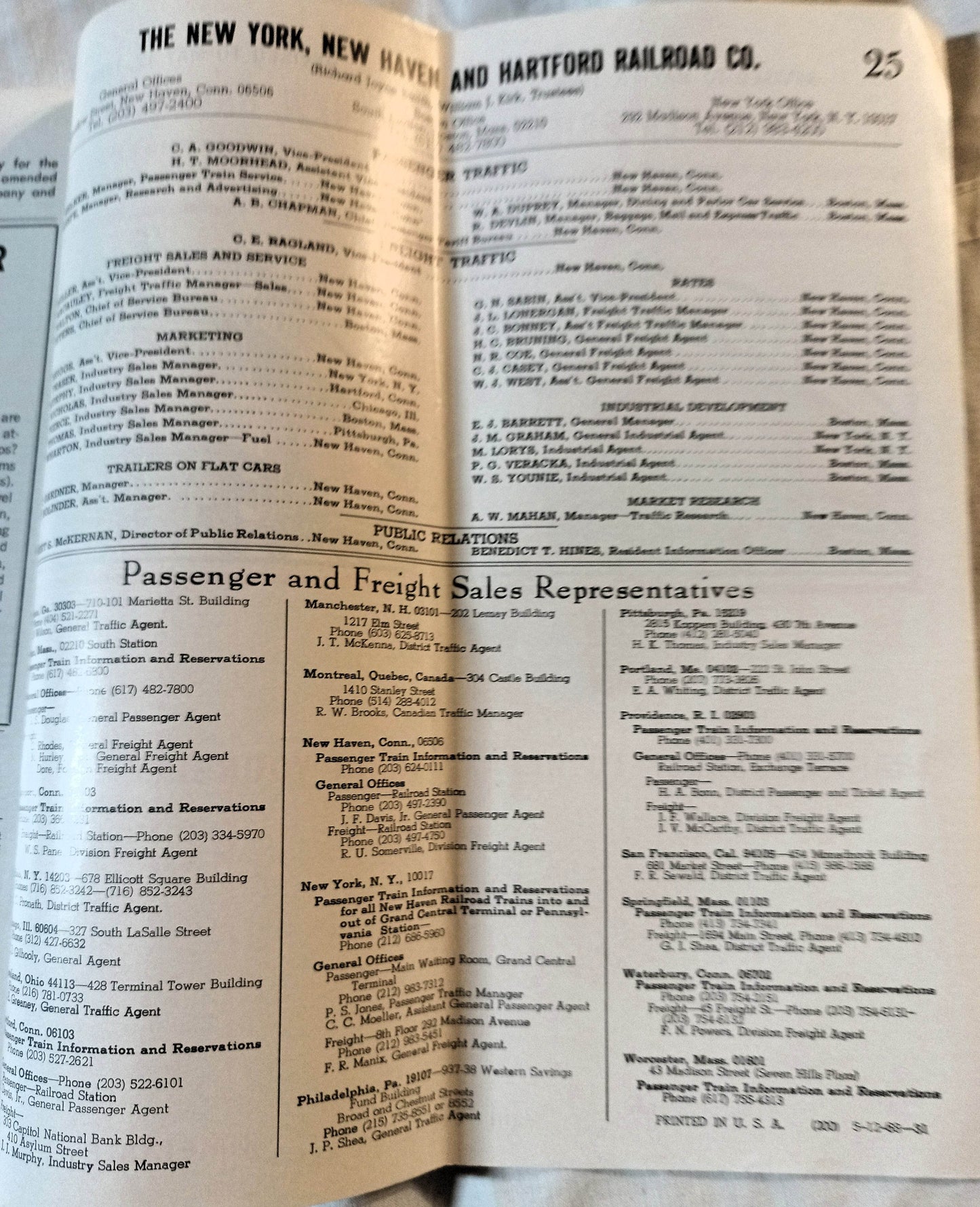 New Haven Railroad Passenger System Timetable Schedules May 1968 - TulipStuff