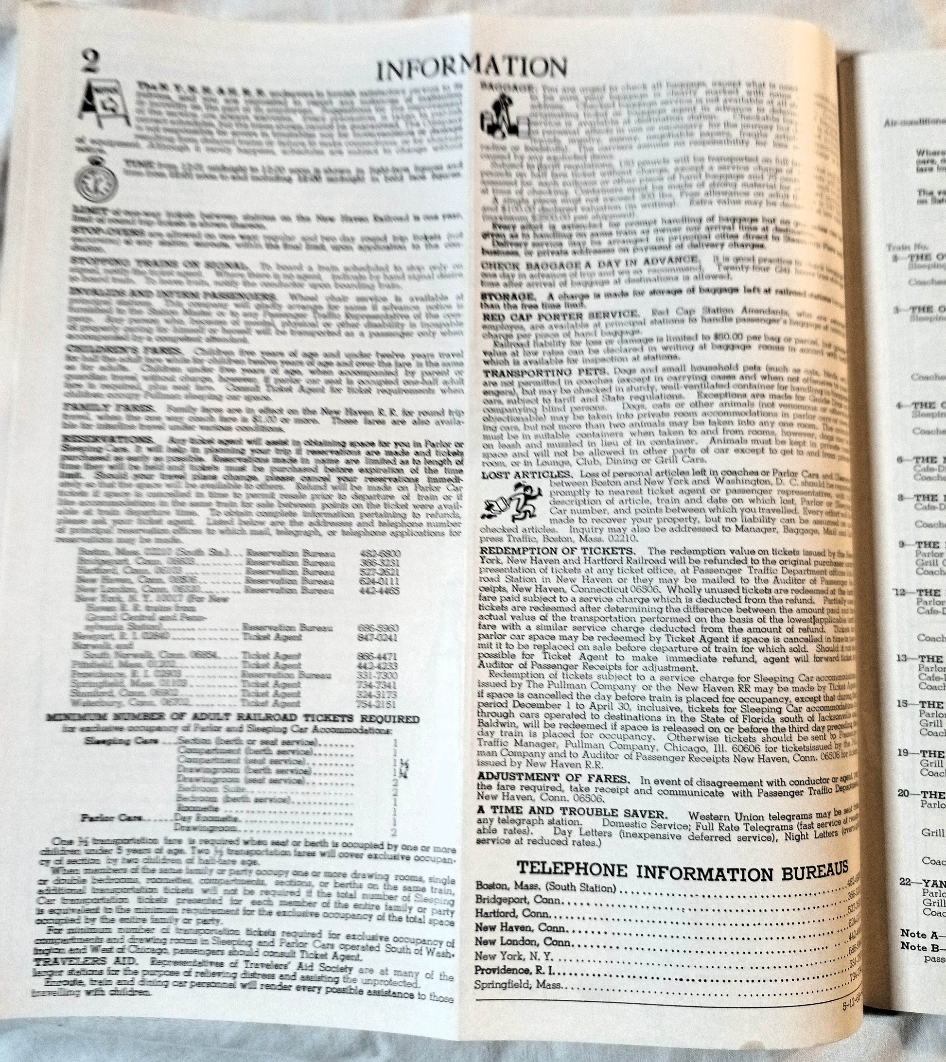 New Haven Railroad Passenger System Timetable Schedules May 1968 - TulipStuff