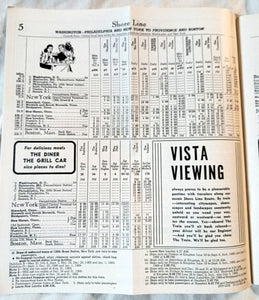 New Haven Railroad Passenger System Timetable Schedules May 1968 - TulipStuff