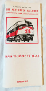 New Haven Railroad Passenger System Timetable Schedules May 1968 - TulipStuff