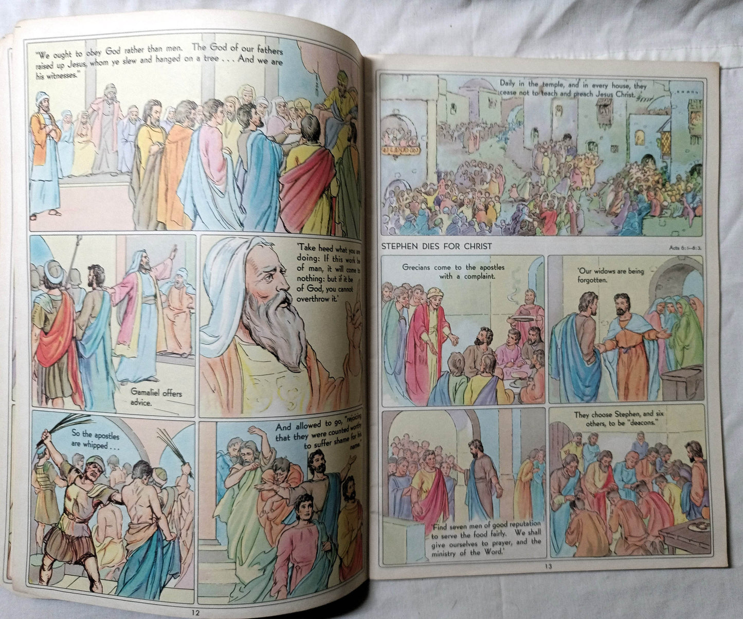 New Testament Heroes Acts Of Apostles Visualized Book One Comic 1946 - TulipStuff