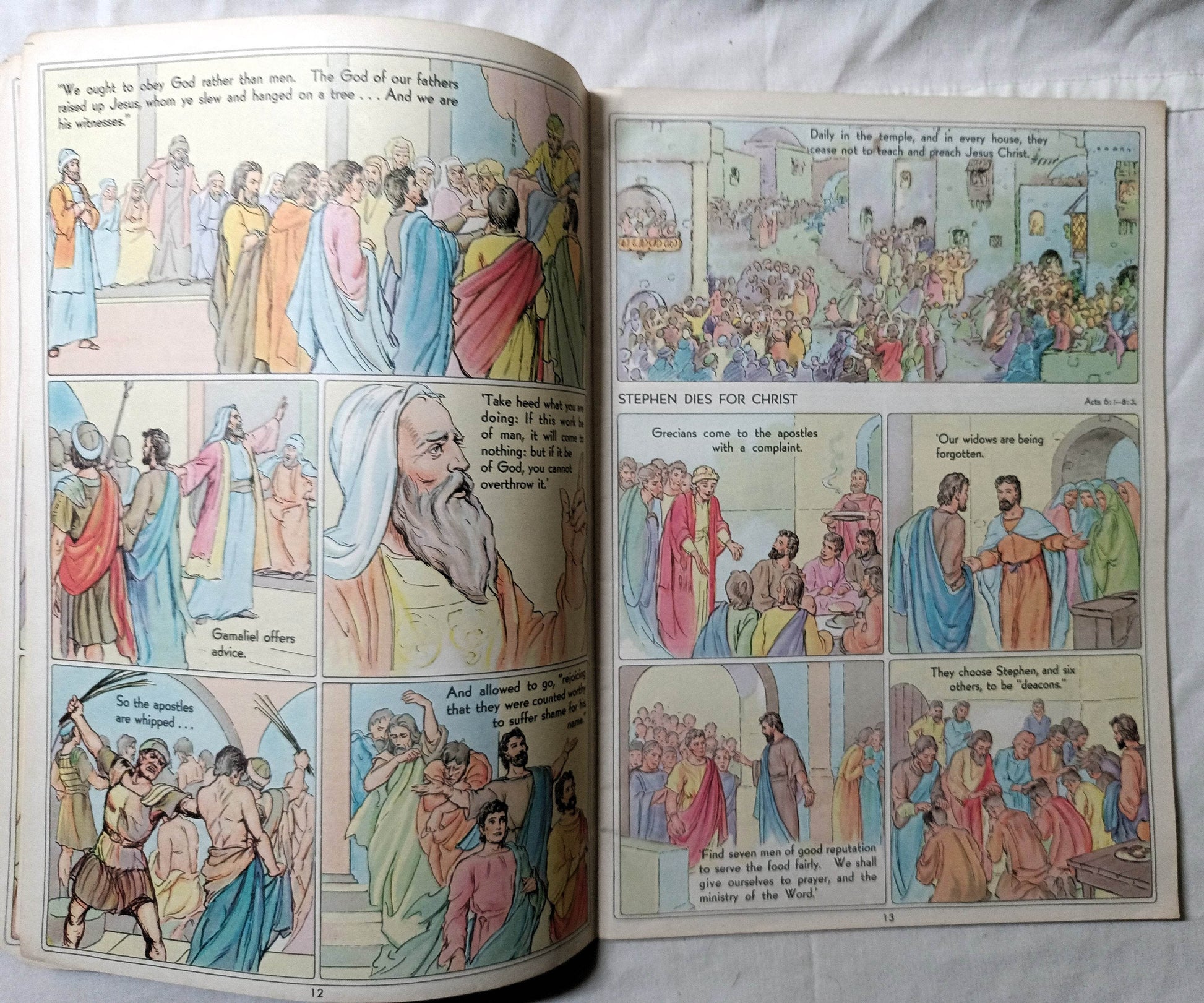 New Testament Heroes Acts Of Apostles Visualized Book One Comic 1946 - TulipStuff