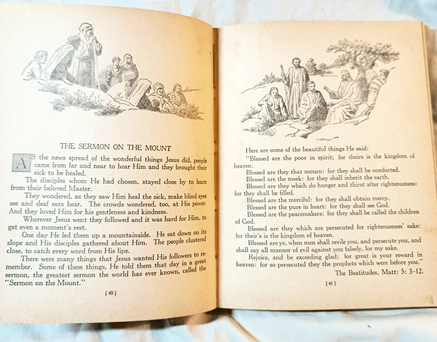 New Testament Stories Retold For Children Lillie Faris Platt Munk 1940 - TulipStuff