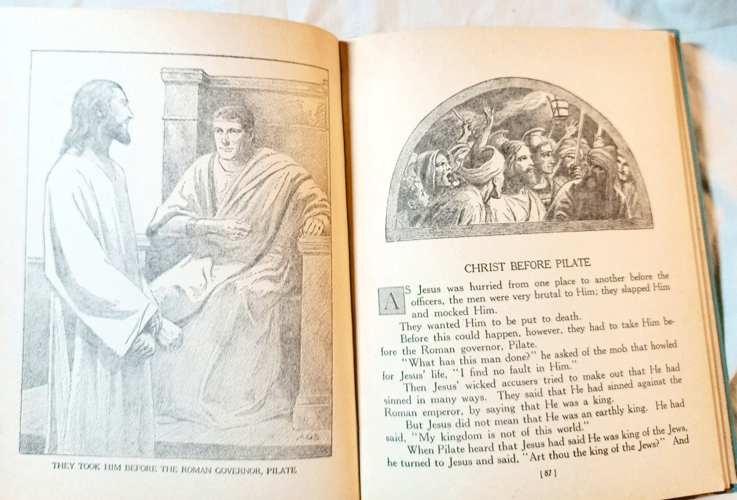 New Testament Stories Retold For Children Lillie Faris Platt Munk 1940 - TulipStuff