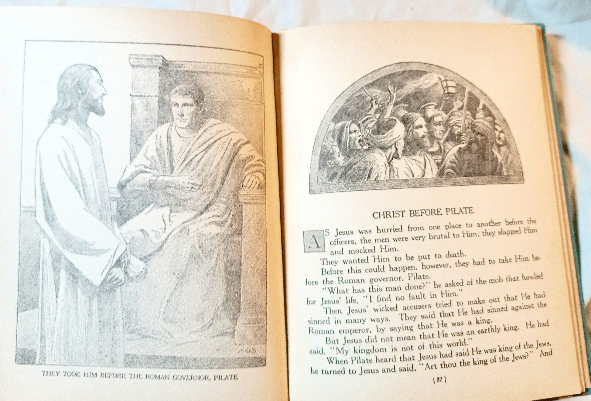 New Testament Stories Retold For Children Lillie Faris Platt Munk 1940 - TulipStuff