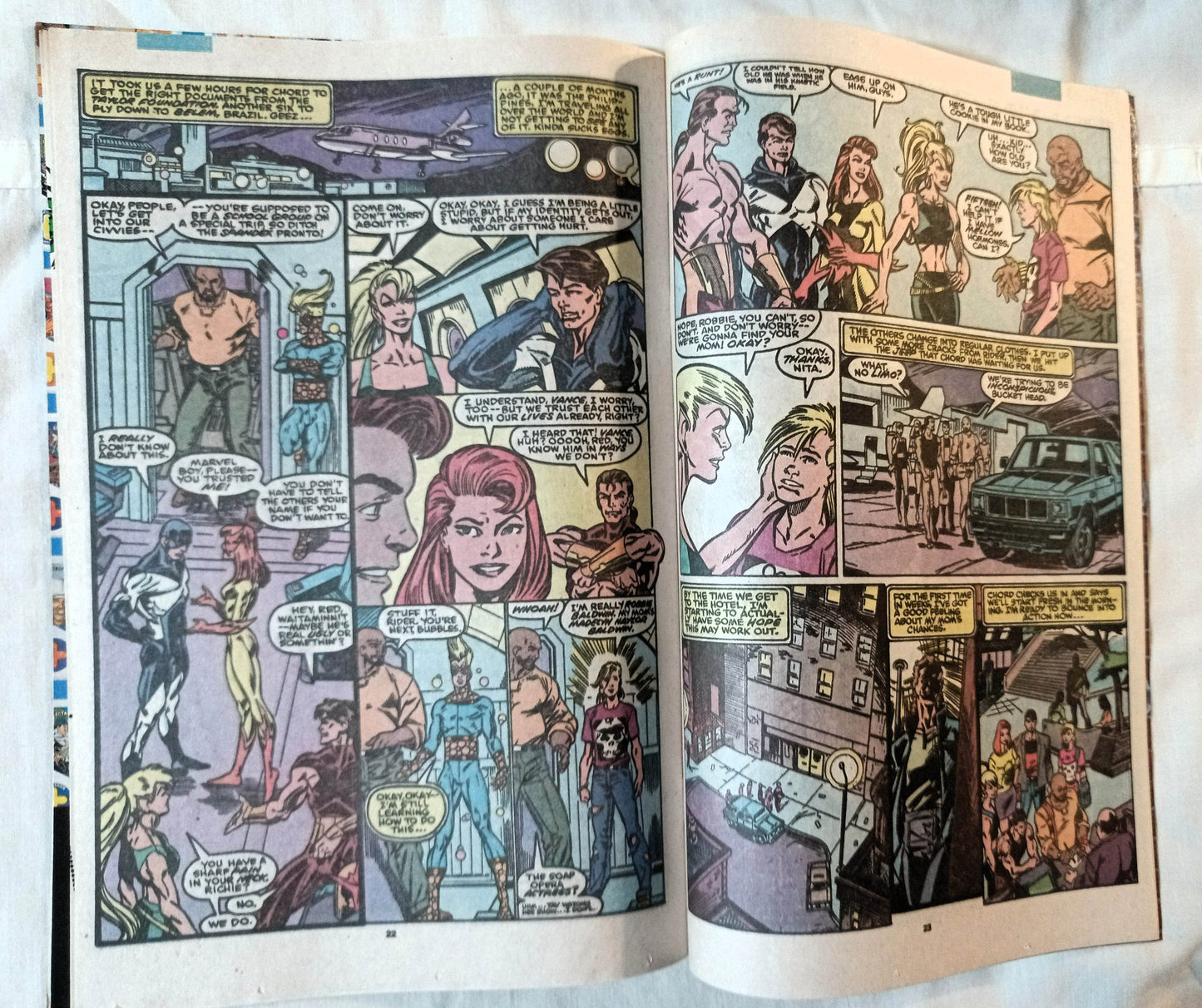 The New Warriors Issue #7 January 1991 Marvel Comics Night Thrasher - TulipStuff