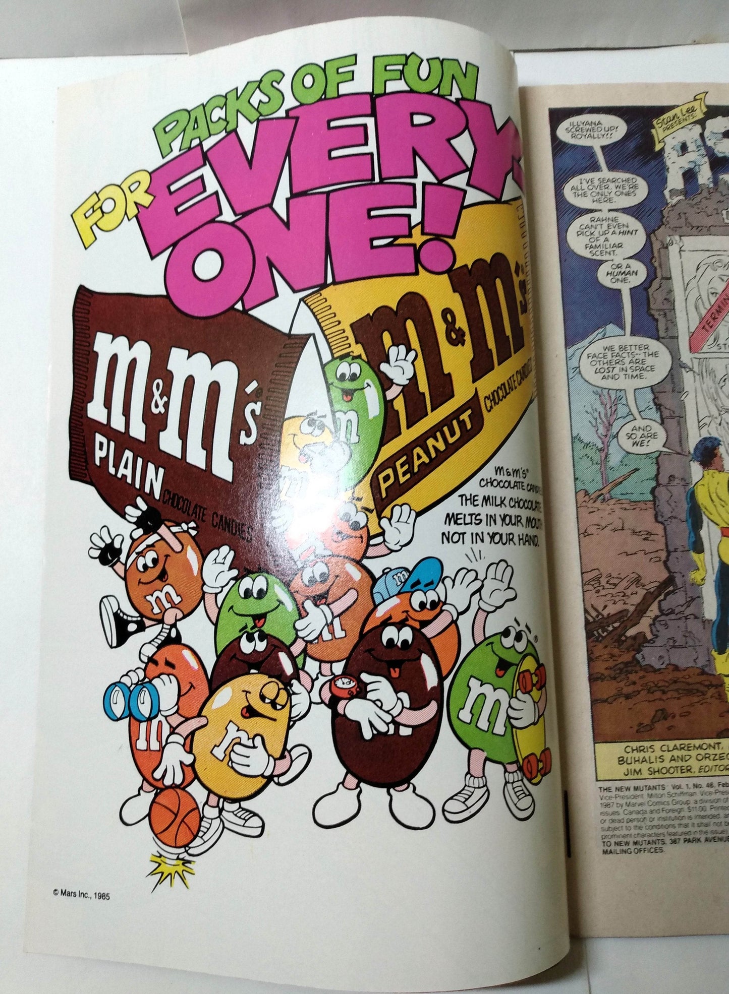 The New Mutants Issue #48 Comic Book February 1987 Marvel Comics - TulipStuff