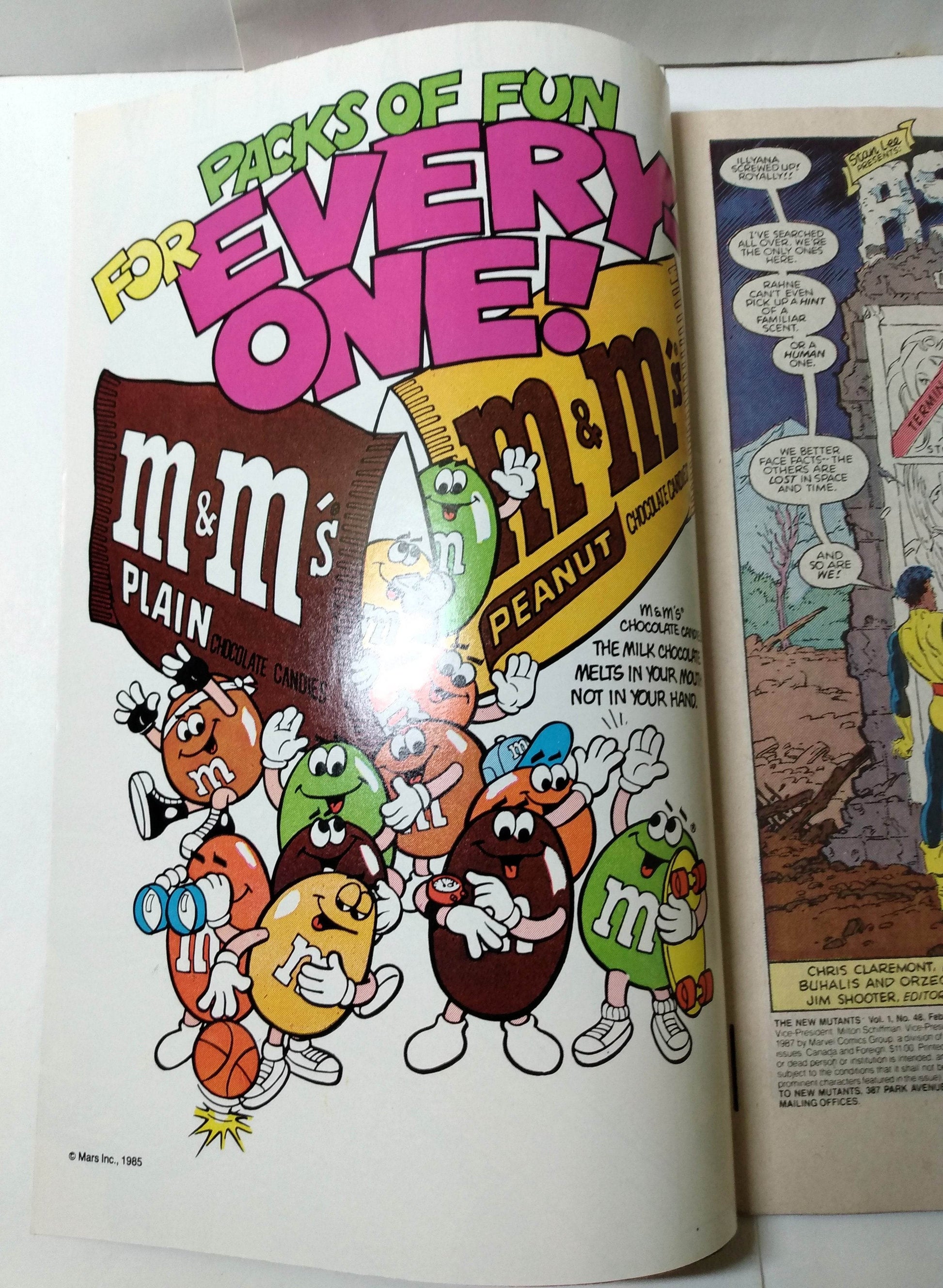 The New Mutants Issue #48 Comic Book February 1987 Marvel Comics - TulipStuff