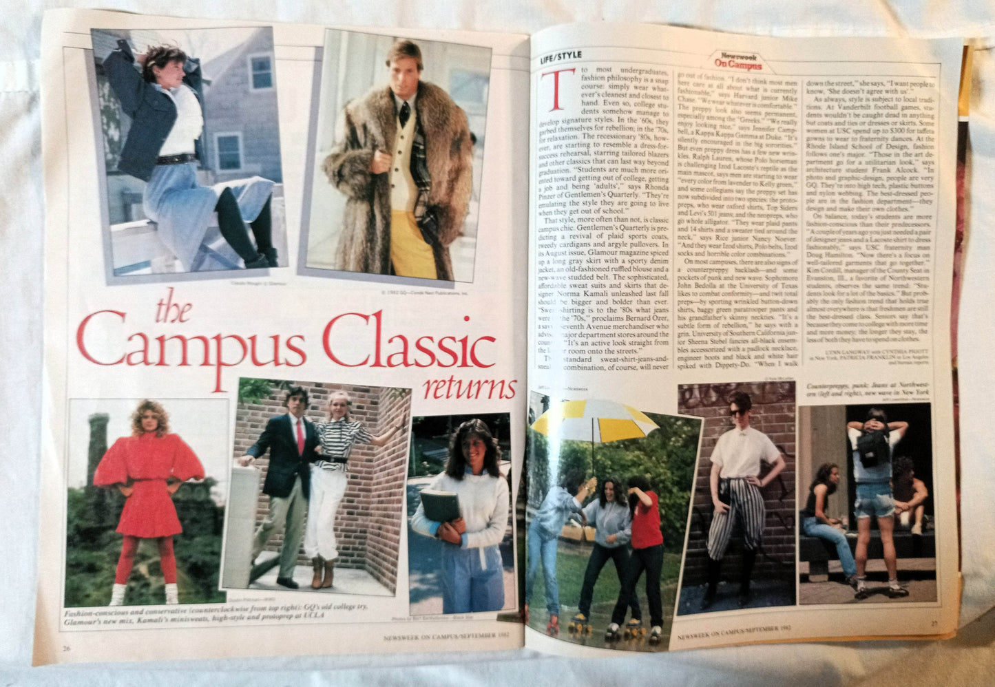 Newsweek On Campus Magazine September 1982 First Issue - TulipStuff