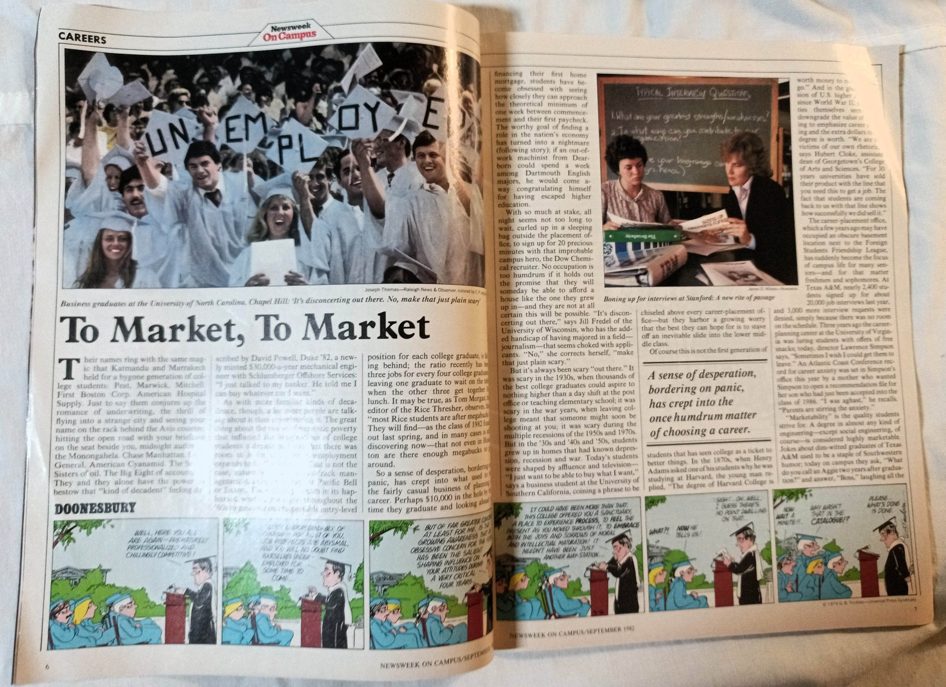 Newsweek On Campus Magazine September 1982 First Issue - TulipStuff