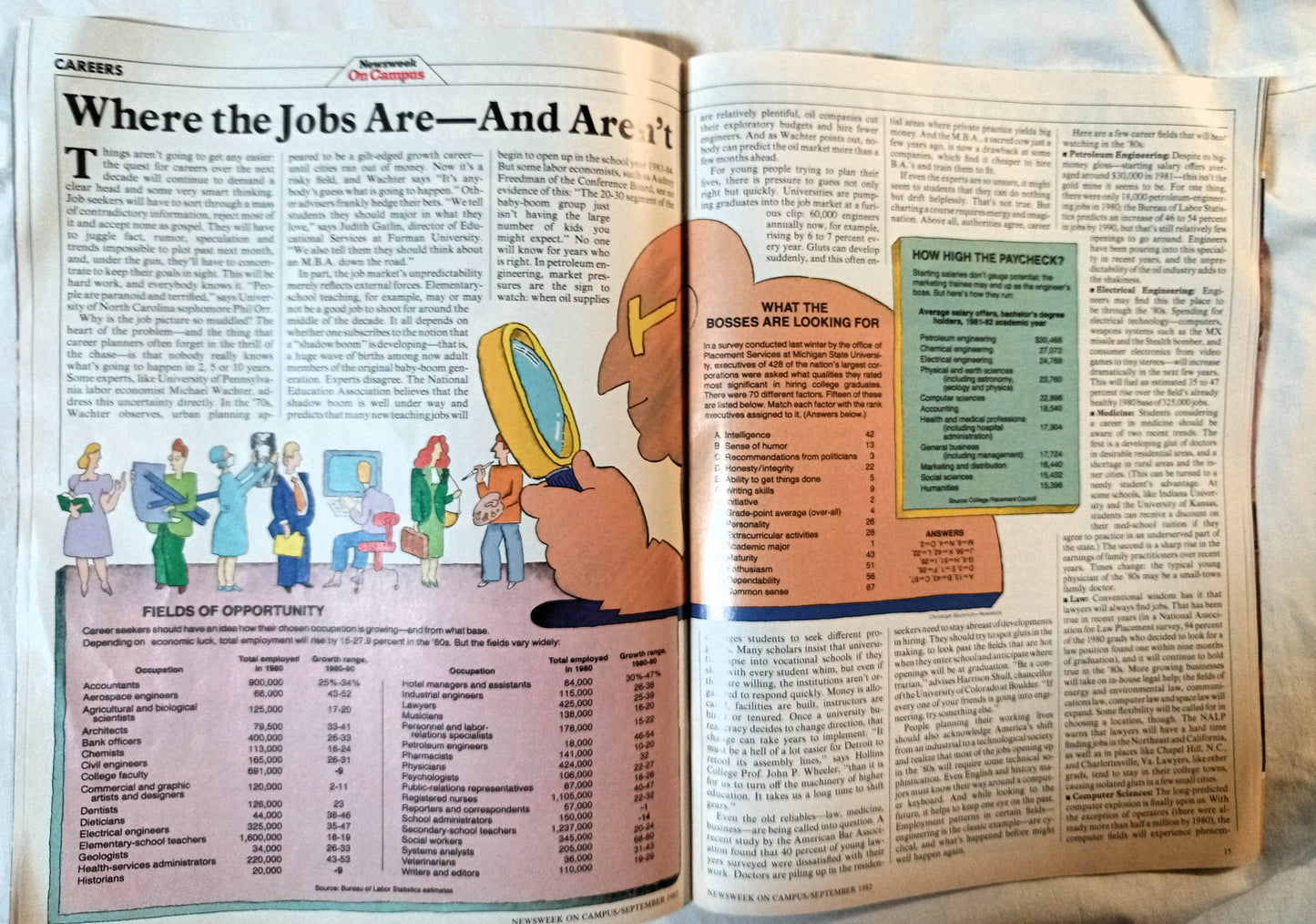 Newsweek On Campus Magazine September 1982 First Issue - TulipStuff