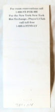 Load image into Gallery viewer, New York New York Hotel Casino Las Vegas Matchbook Cover Early 2000&#39;s - TulipStuff
