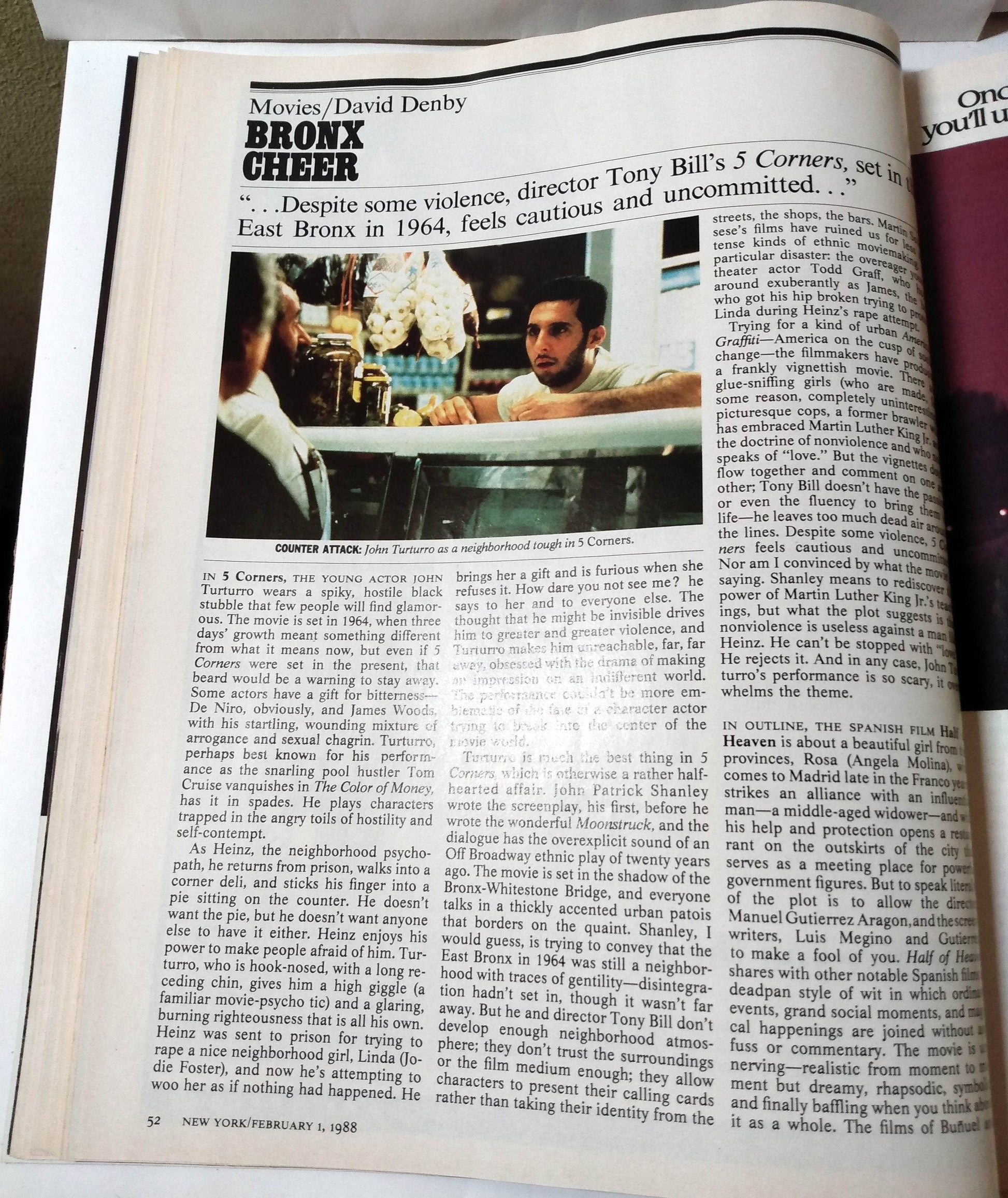 New York Magazine February 1 1988 Back to the Nest Fromstein Mafia - TulipStuff