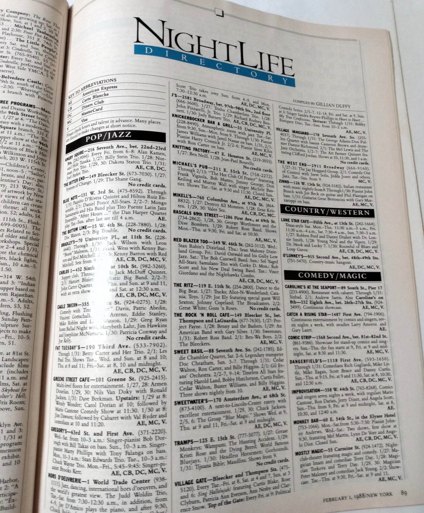 New York Magazine February 1 1988 Back to the Nest Fromstein Mafia - TulipStuff